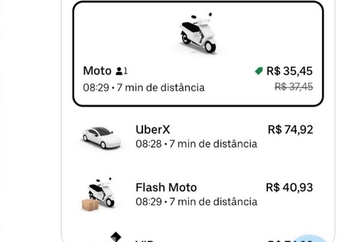 Chuva e período de Natal fazem preço do Uber disparar em Manaus 