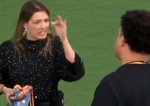 Beatriz declara guerra a Lucas Henrique após ser indicada ao paredão: 'falo na sua cara'