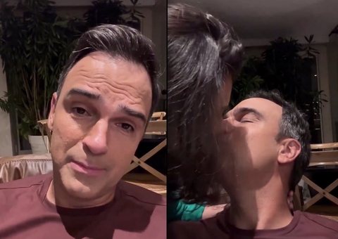 Tadeu Schmidt se declara para esposa no aniversário e encanta web: 'minha líder'