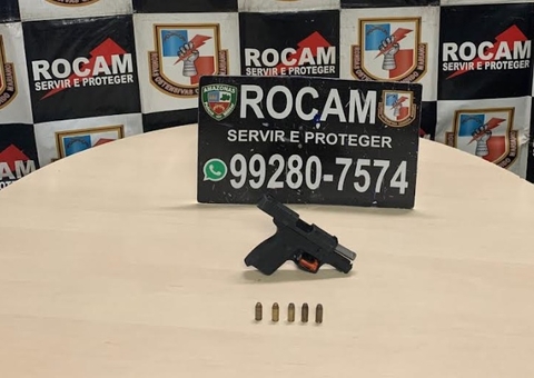 Homem armado é preso após intimidar moradores na Colônia Oliveira Machado