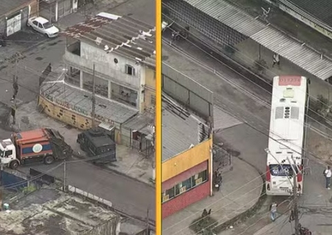 Criminosos usam ônibus como barricada para impedir operação da polícia no Rio