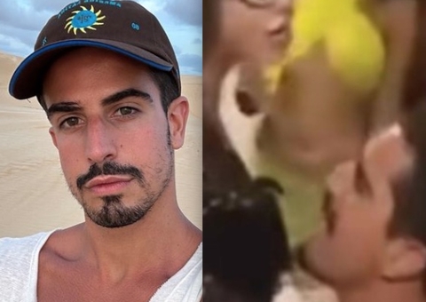 Enzo Celulari recebe quicada fatal de atriz durante festa; vídeo