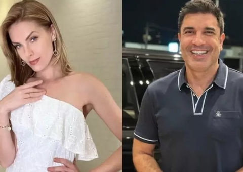 Ana Hickmann celebra aniversário com Edu Guedes em sua casa
