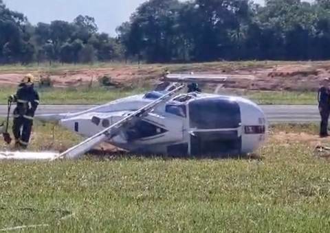 Helicóptero com servidores do Governo de MS cai minutos após passar por checagem 