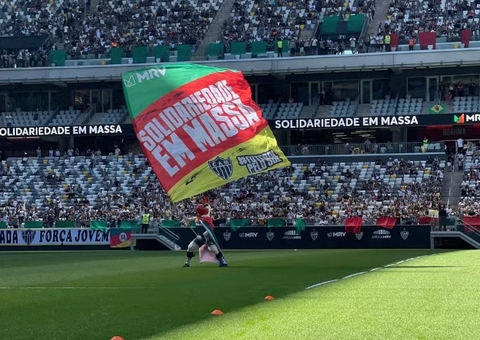 Treino aberto do Atlético-MG para arrecadar doações ao RS tem público de 30 mil pessoas