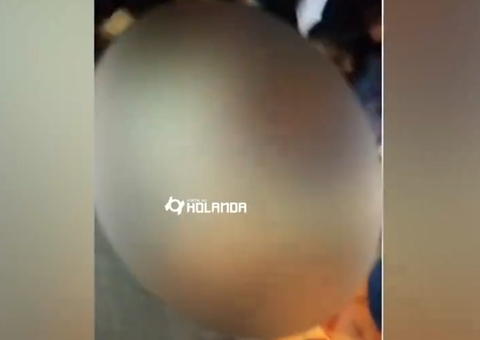 Vídeo: Vaca atropelada é destrinchada enquanto vítima de acidente espera por socorro