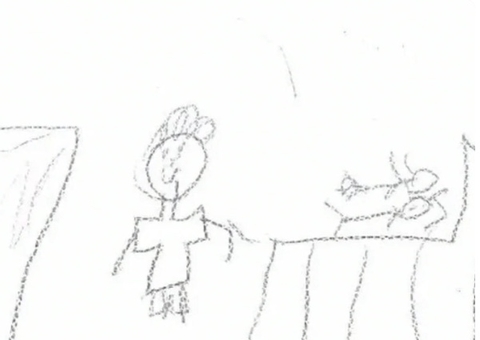 Criança de 7 anos relata em desenho estupro cometido pelo próprio pai