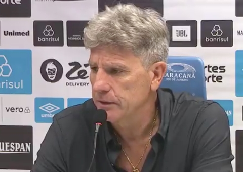 Renato Gaúcho blinda Grêmio após derrota para o Flamengo; vídeo