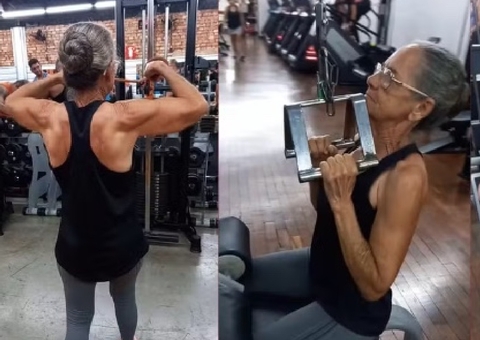 'Vovó Maromba': Idosa de 73 anos vira influencer ao mostrar rotina na academia