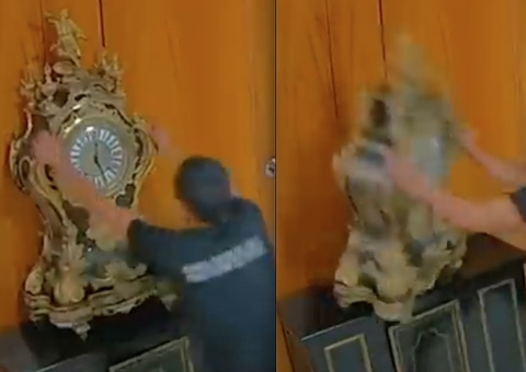 Moraes vota para condenar homem que quebrou relógio histórico no 8 de janeiro