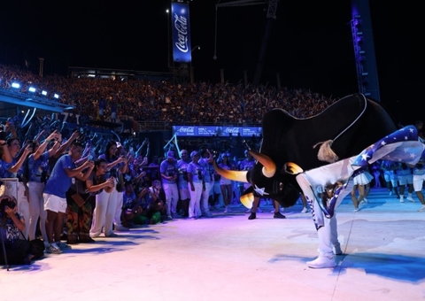 Festival de Parintins 2024: Caprichoso lota arquibancadas do Bumbódromo em 2º ensaio técnico
