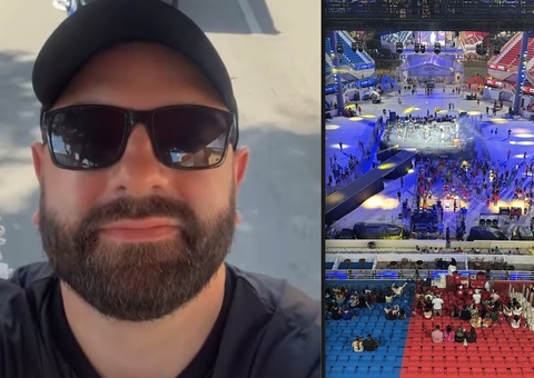 Morando no Amazonas, filho do presidente Lula prestigia Festival de Parintins 2024