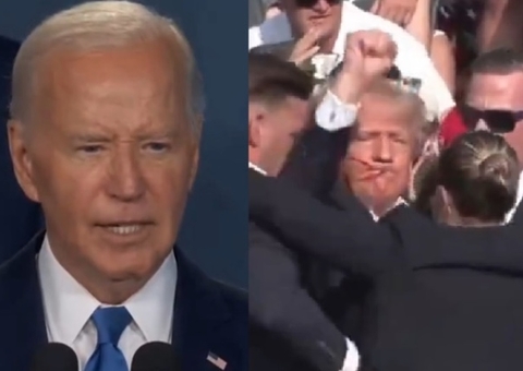 Em vídeo vazado, Trump fala como foi conversa com Biden sobre atentado 
