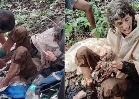 Mulher é deixada acorrentada para morrer em floresta