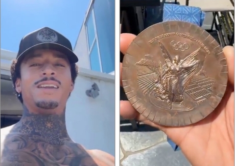 Skatista critica qualidade de medalha da Olimpíada; vídeo