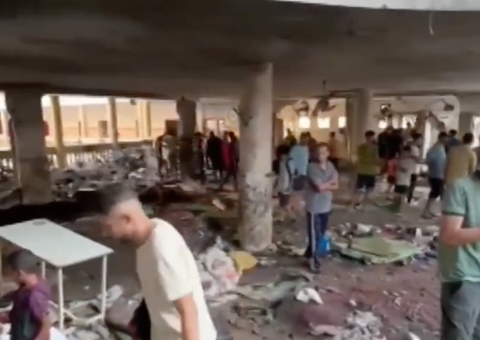 Ataque de Israel em escola em Gaza mata cerca de 100, diz agência palestina