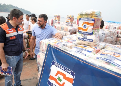 Governador Wilson Lima envia 220 toneladas de alimentos para áreas afetadas pela seca