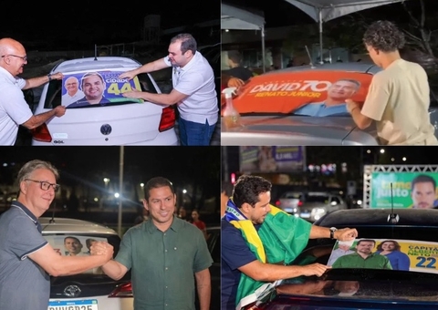 Viradão na madrugada e adesivaço; veja ações de candidatos no 1º dia de campanha em Manaus