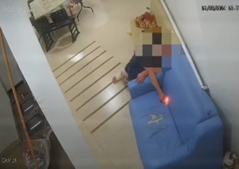 Vídeo: Paciente ateia fogo em hospital com isqueiro e acaba preso