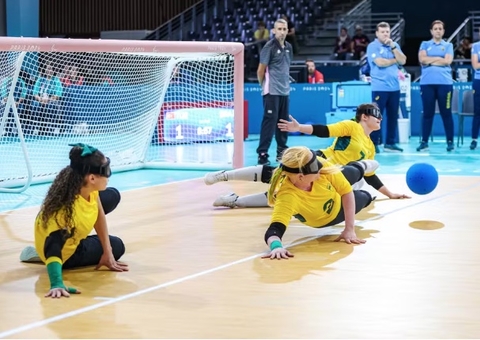 Brasil estreia com empate no golbol feminino contra a Turquia nas Paralimpíadas