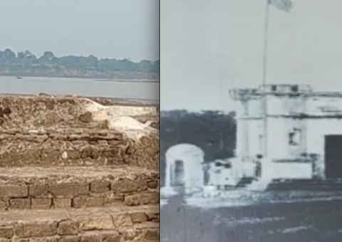 Seca no Alto Solimões revela ruínas do período colonial no Amazonas 