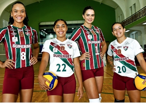 Fluminense anuncia patrocínio de casa de apostas para a equipe feminina de vôlei