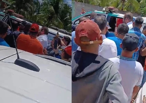 Evento de Prefeito que prometeu whey de graça no Amazonas termina em confusão com a PM