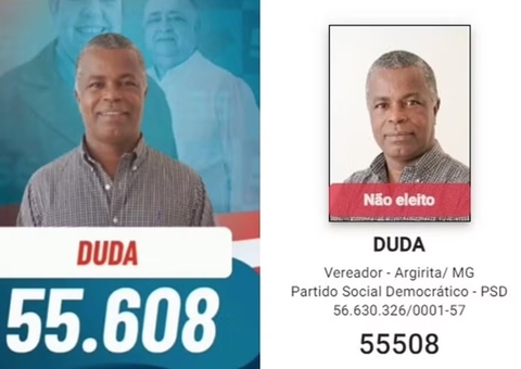 Candidato faz campanha com número errado e não é eleito em cidade de MG
