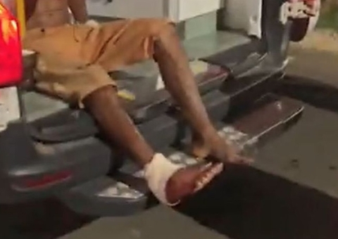 Homem fica com perna presa em torre ao tentar roubar fios no Amazonas