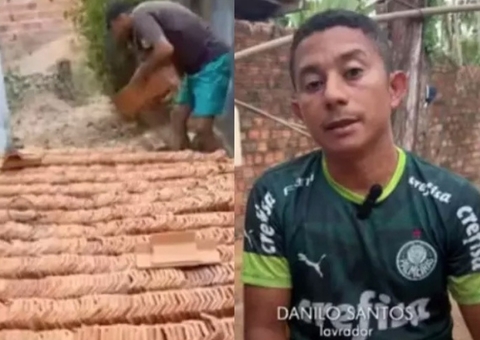 Eleitor no Maranhão diz que candidato a prefeito comprou seu voto com materiais de construção 