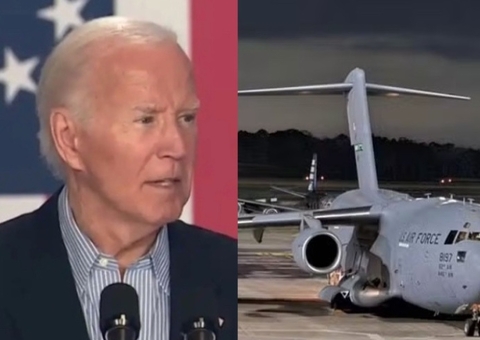 Avião da Força Aérea dos EUA deixa Manaus após preparar chegada de Biden
