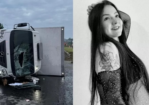 Grávida de 8 meses morre ao ser atingida por caminhão que tombou