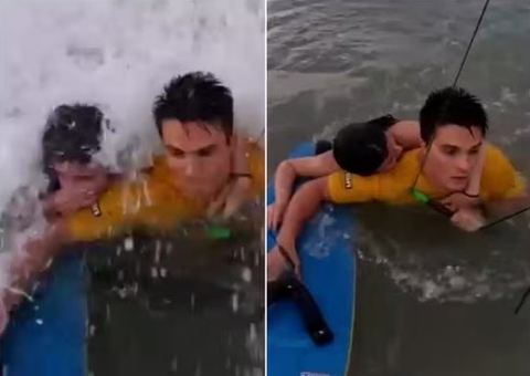 Atleta olímpico de kitesurf, Bruno Lobo resgata adolescente em alto mar