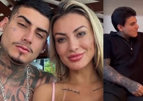 Filho de Andressa Urach anuncia vídeo com namorado da mãe: ‘vai ter que ser a passiva'