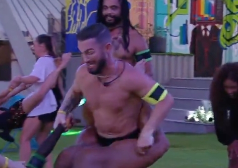 Gracyanne cai ‘de cara’ no chão ao ser girada por Diego Hypolito durante funk; vídeo