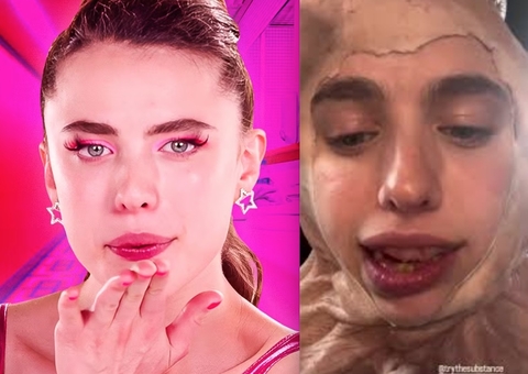 A Substância: Margaret Qualley diz que próteses faciais destruíram sua pele