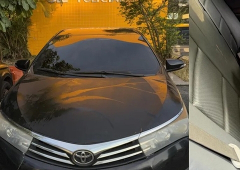 Criminosos usam viatura policial falsa para fazer roubo de cargas