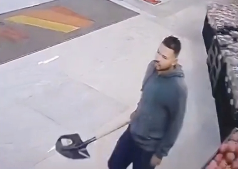 Homem atacou gerente com pá após esposa ter pedido de folga negado