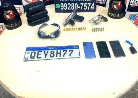 Casal é preso no Puraquequara enquanto tentava enviar drogas para o Pará