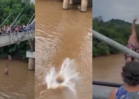Homem morre afogado após pular em rio