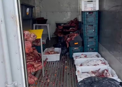 Quase 3 toneladas de carne estragada são apreendidas em açougue
