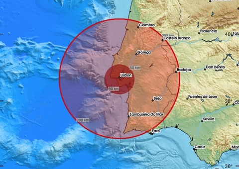 Terremoto de magnitude 4,8 atinge cidades de Portugal