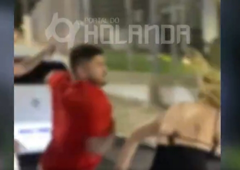 Homem que socou mulher na saída do Studio 5 reagiu após agressão, diz defesa