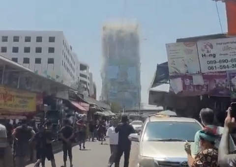 Terremoto derruba prédio e deixa mais de 40 pessoas desaparecidas na Tailândia