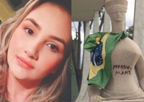 PGR pede prisão domiciliar para mulher que pichou estátua no 8/1