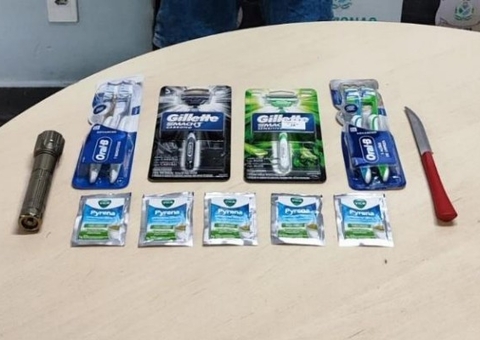 Foragido condenado por roubo é preso após furtar drogaria no Crespo