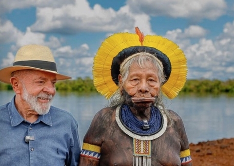 Cacique Raoni alerta Lula sobre riscos de explorar petróleo na Foz do Amazonas