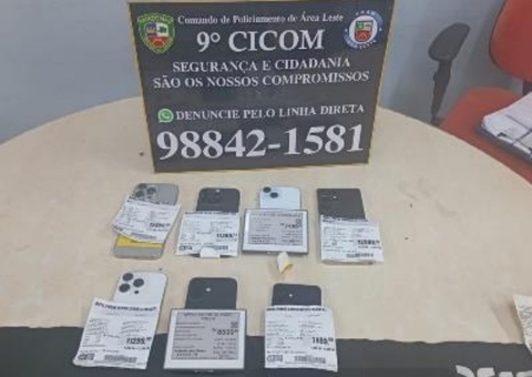 Suspeito é preso com mais de R$ 70 mil em celulares furtados em loja da Bemol em Manaus