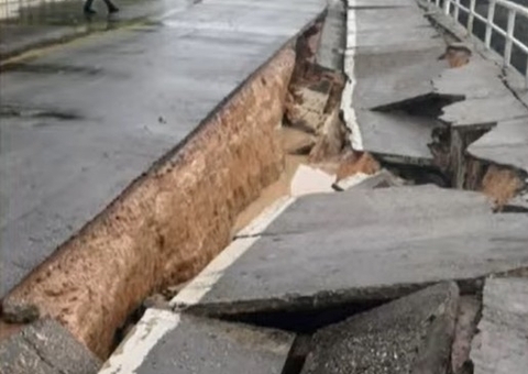 Orla de Silves é interditada parcialmente após desmoronamento 