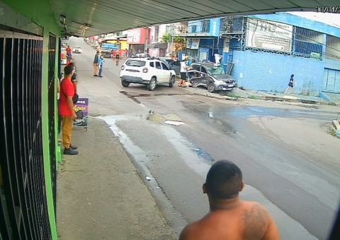 Vídeo mostra acidente causado por foragido em fuga no Parque das Nações